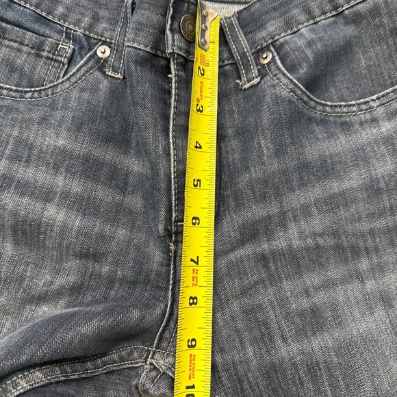 Levis 511 Slim Straight Leg Jeans Womens 16 Blue Dark Wash Mid Rise Zip 28 X 28 - Picture 13 of 14